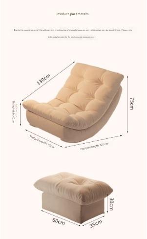 Luxury Recliner Lounge Chair with Ottoman Footrest