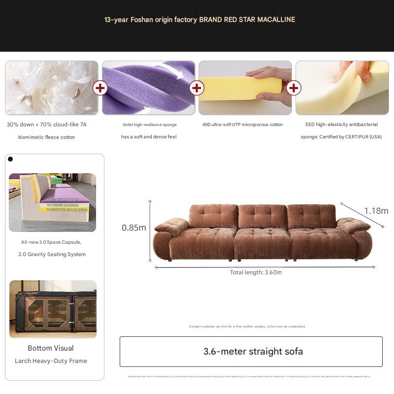 Premium Modern Adjustable Sofa with High Backrest Multi Seat