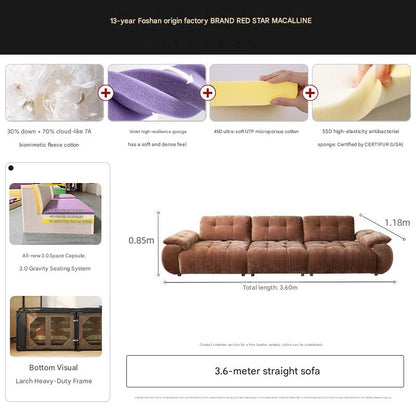 Premium Modern Adjustable Sofa with High Backrest Multi Seat