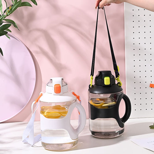 2200ml Durable Barrel Shape Sports Water Bottle 2