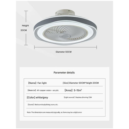 220V Elegant Ceiling Fan Light 5
