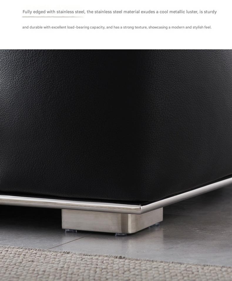 Luxury Leather 3-Seater Sofa