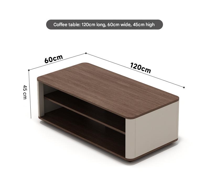 Luxury Leather Sofa Set With Coffee Table
