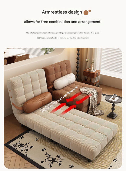 Retro Folding Multifunctional Dual purpose Sofa Bed
