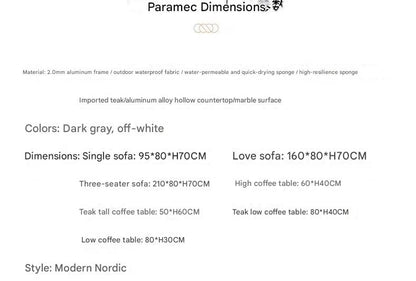 Luxury Outdoor Rattan Sofa Set