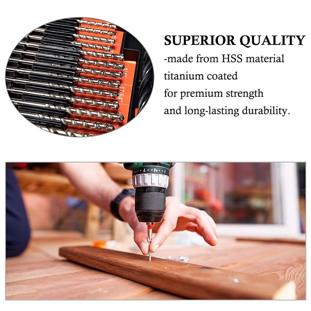246 PCS Titanium HSS Screwdriver Bit Kit 5