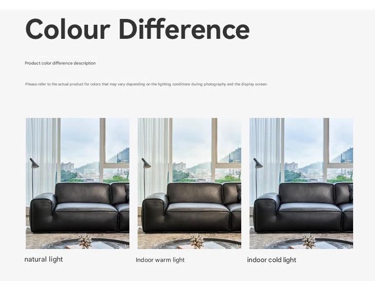 Luxury Leather 3-Seater Sofa