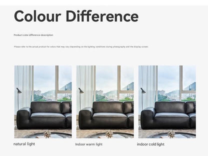 Luxury Leather 3-Seater Sofa