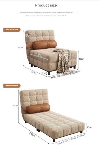 Retro Folding Multifunctional Dual purpose Sofa Bed