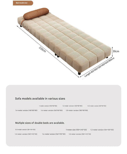 Retro Folding Multifunctional Dual purpose Sofa Bed
