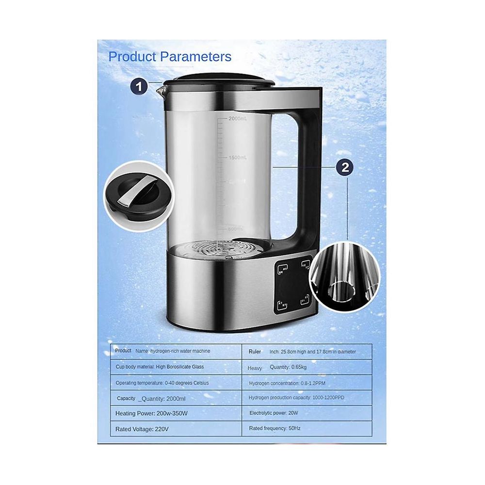 2L Electric Hydrogen Enriched Water Bottle 4