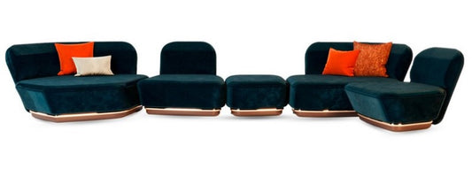 Modern Modular Curved Sofa Set