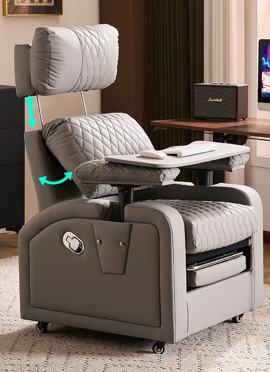 Modern Adjustable Recliner Chair with Tray Table