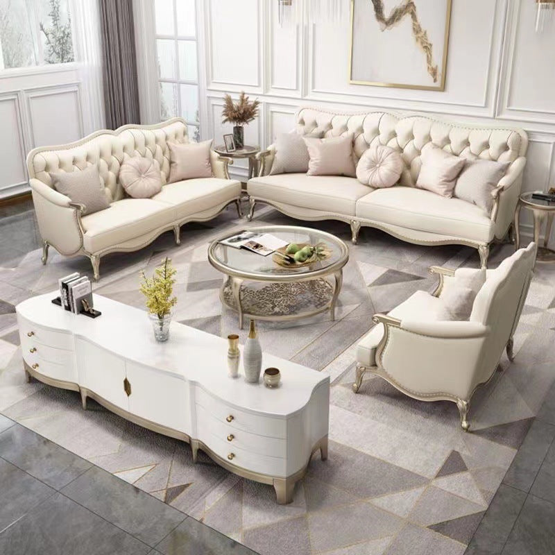 Luxury Leather Sofa Set