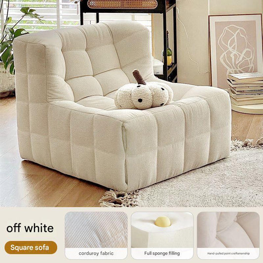 Modern Tufted Armless Lounge Sofa Chair