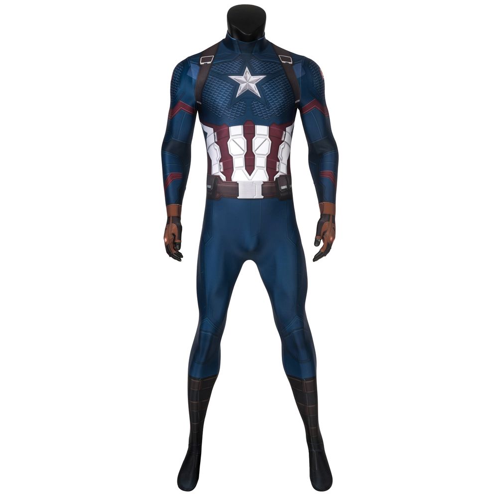 Avengers Endgame Captain America Cosplay Costume