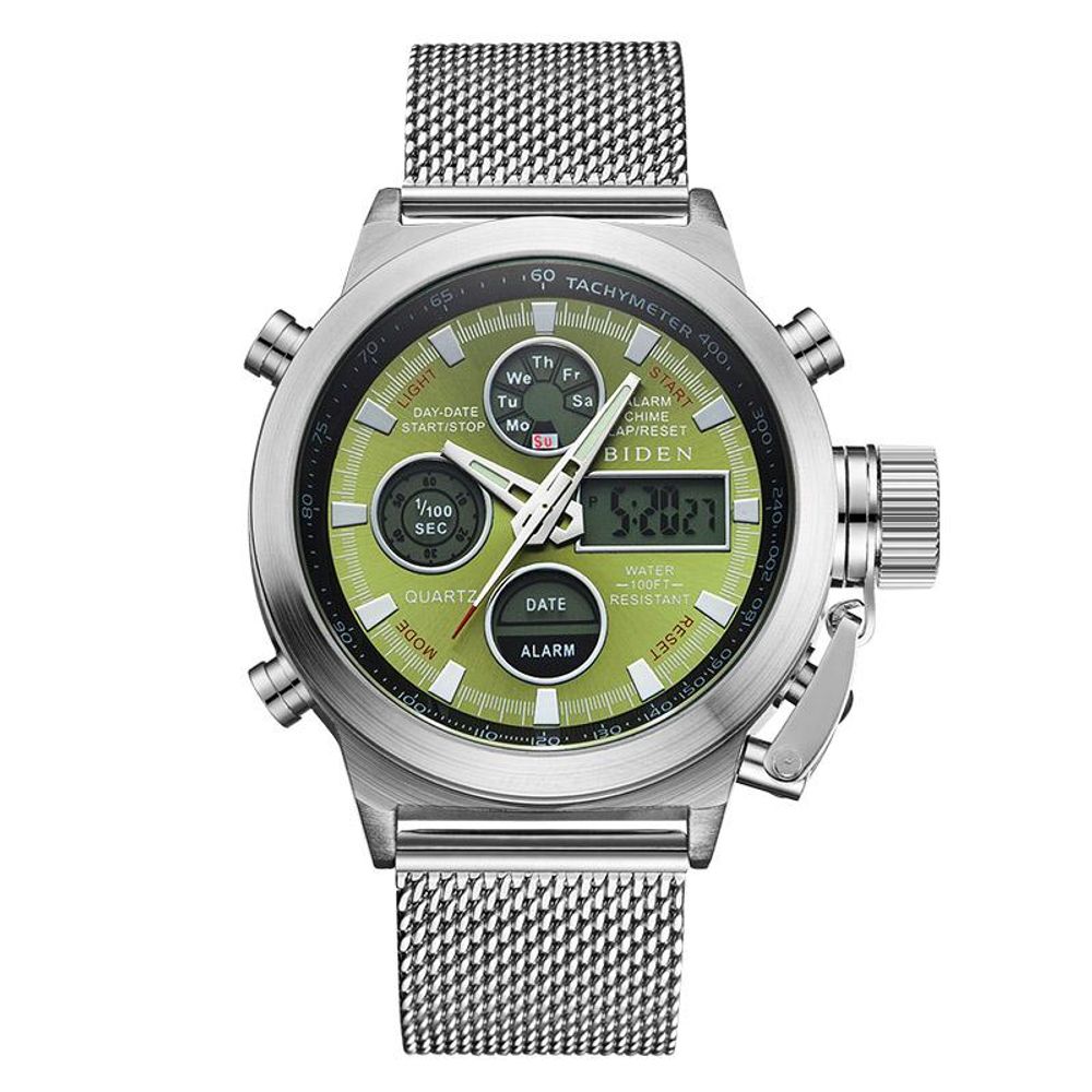 BIDEN Mens Digital Quartz Watch