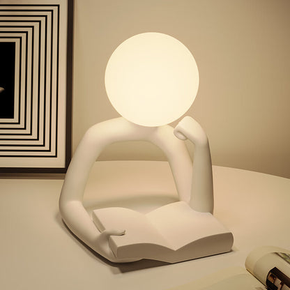 Modern Abstract Reading Man Table Lamp