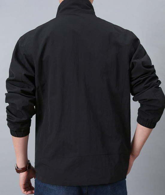 Mens Spring Casual Zipper Jacket