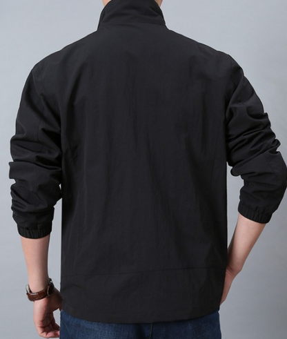 Mens Spring Casual Zipper Jacket