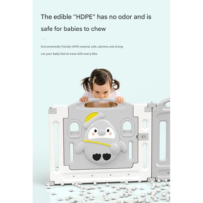 Indoor Playpen Playground Fence with Crawling Mat