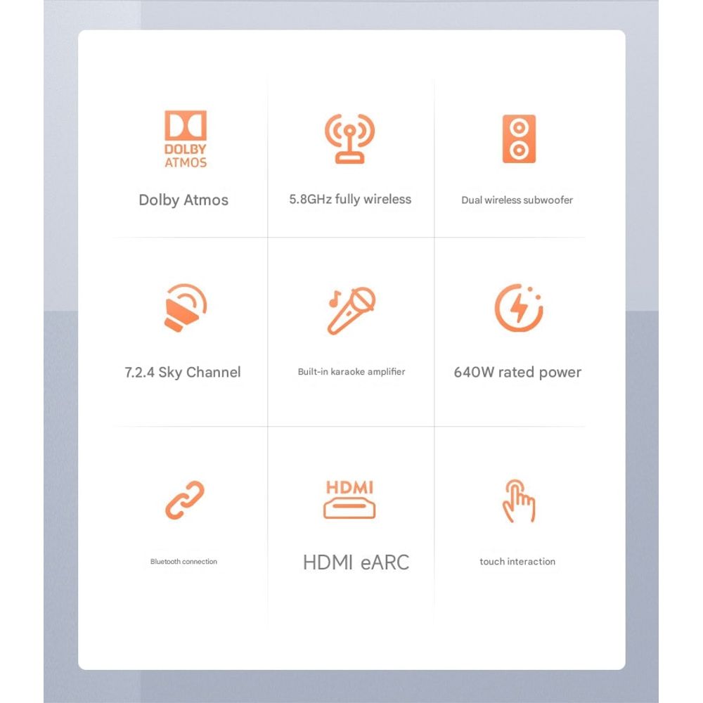 Sansui 99C Dolby Atmos Wireless Home Theater Full Set