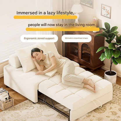 Multifunctional Folding Lambswool Sofa Bed