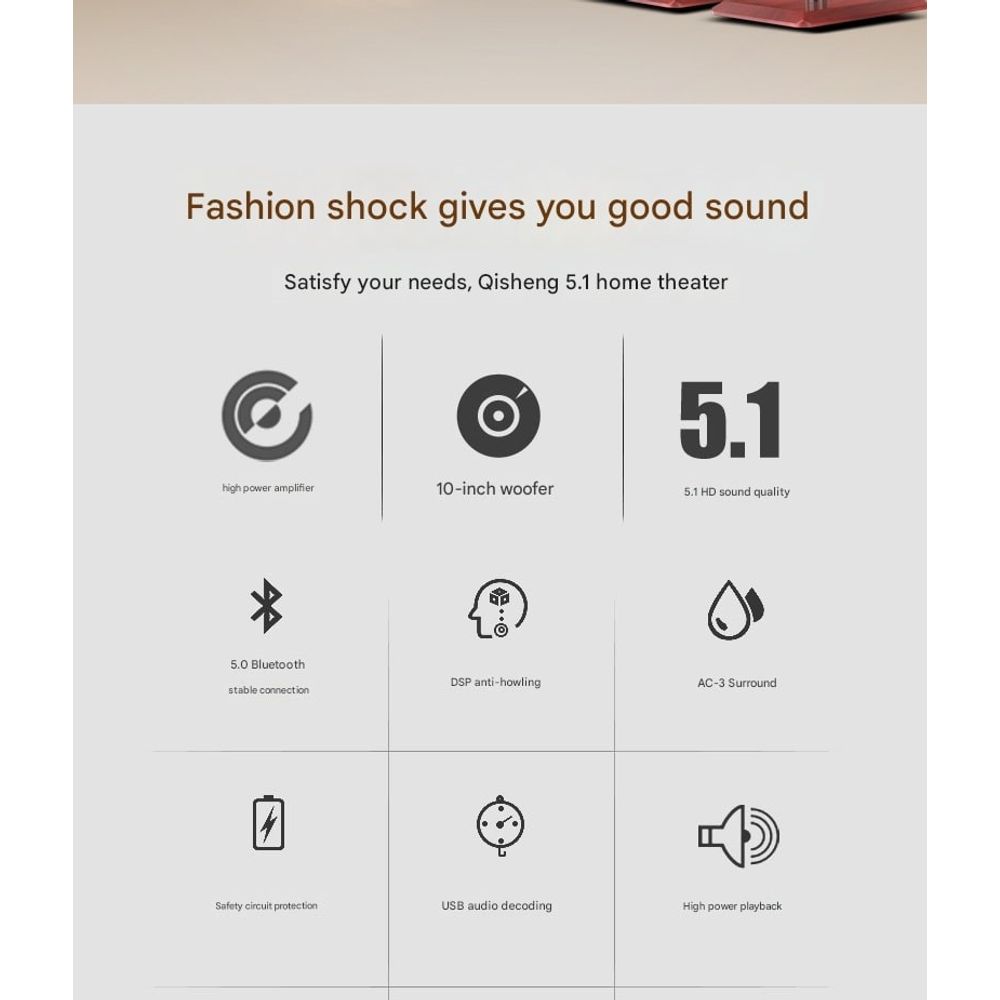 Q20 KTV High-Power Subwoofer Home Theater Full Set