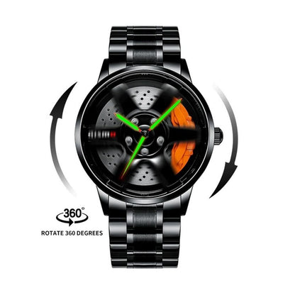 SVJ Men's Spinning Wheel Watch