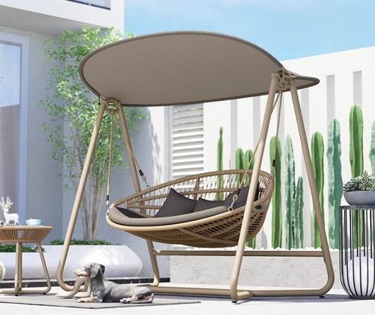 Luxury Outdoor Hanging Swing Sofa with Canopy
