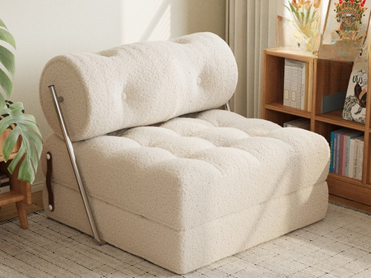 Luxury Lambswool Folding Sofa Bed