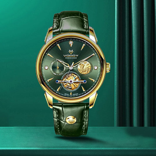 Men's Automatic Mechanical Week Display Watch