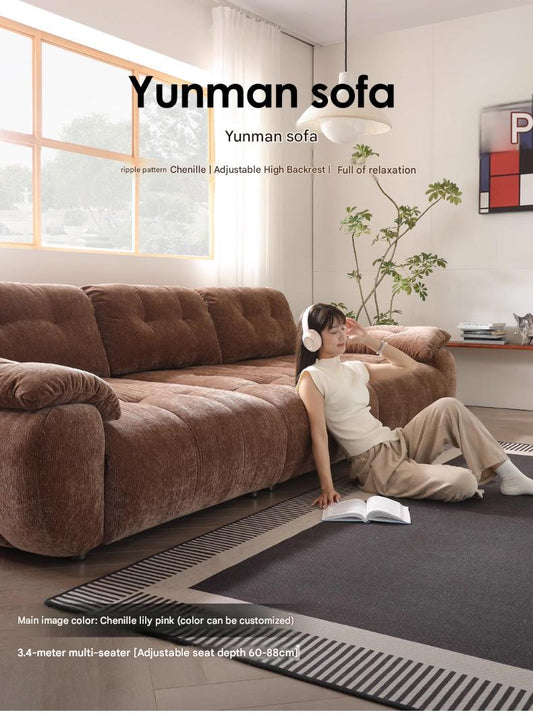 Premium Modern Adjustable Sofa with High Backrest Multi Seat