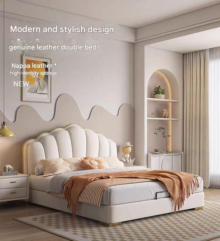 Luxury Leather King Size Bed