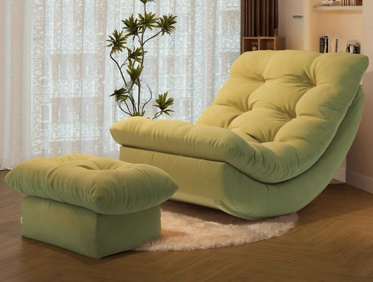 Luxury Recliner Lounge Chair with Ottoman Footrest