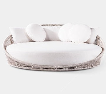 Luxury Outdoor Round Daybed Sofa with Cushions