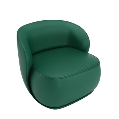 Luxury Lounge Chair With Curved Backrest