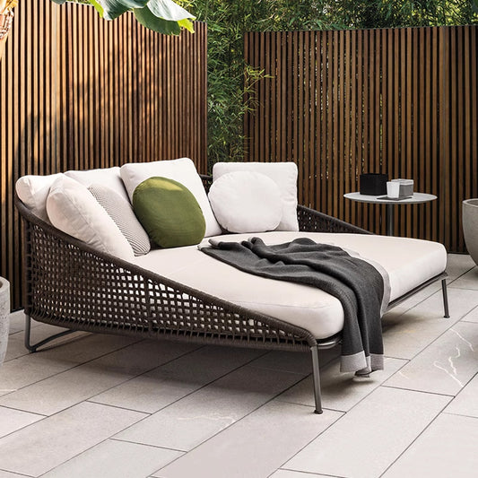 Luxury Outdoor Rattan Daybed with Cushions
