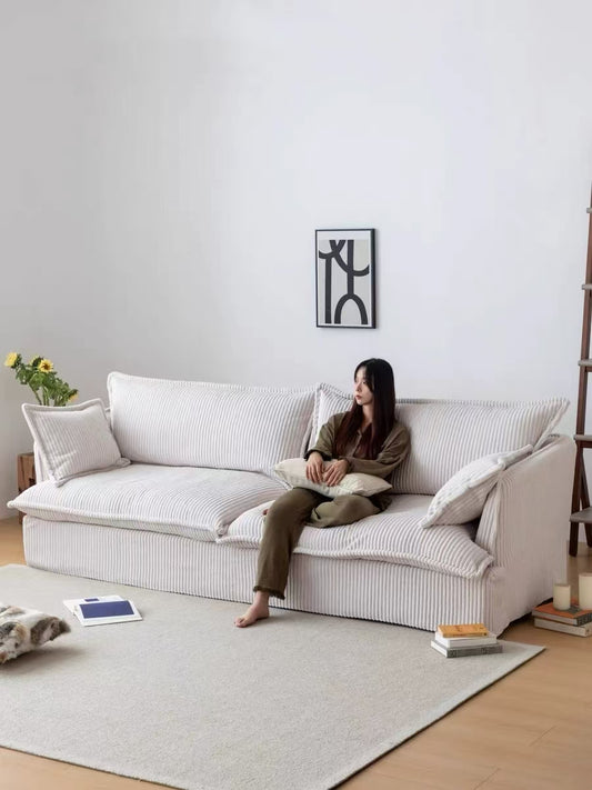 Luxury Corduroy Fabric Sofa