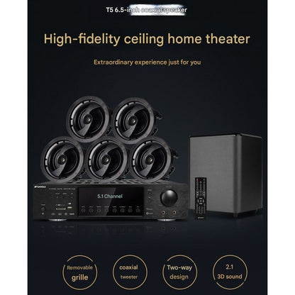 Sansui T5 Ceiling Speakers Home Theater Full Set