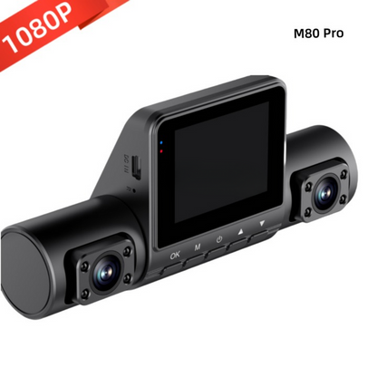 M80 Pro 3 Way 4 Lens Driving HD 1080P Recorder
