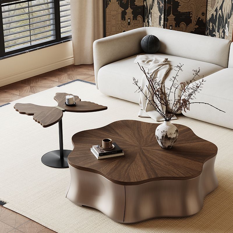 Luxury Italian Cloud Coffee Table With Butterfly Side Table