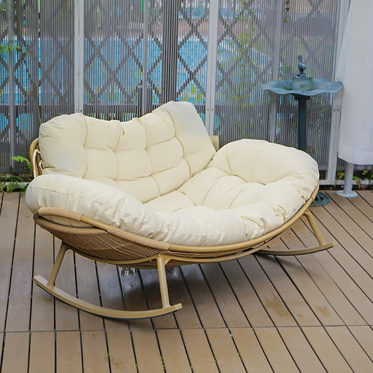 Modern Double Rocking Chair Sofa with Soft Cushion
