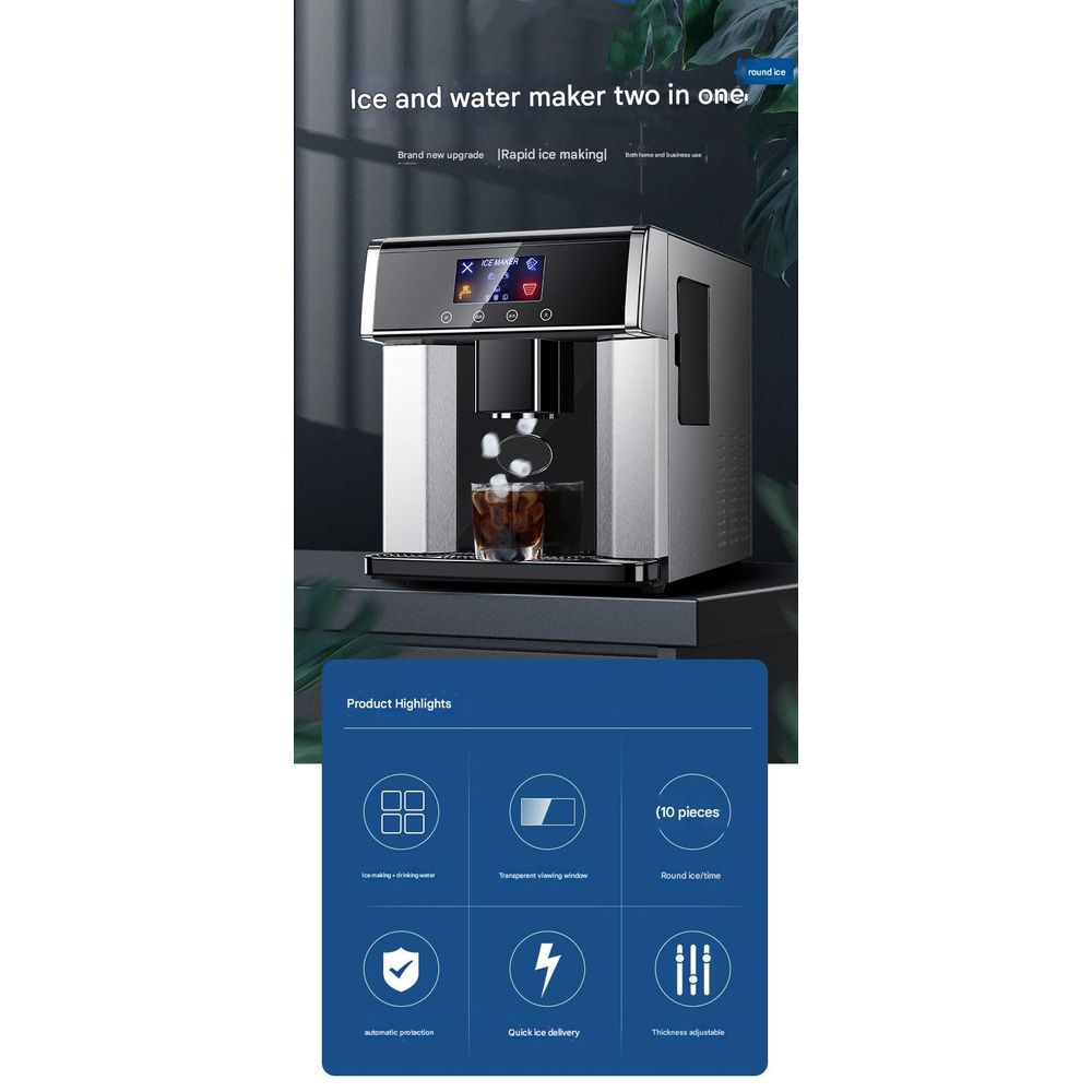 2 in1 Ice Maker & Cold Water Dispenser