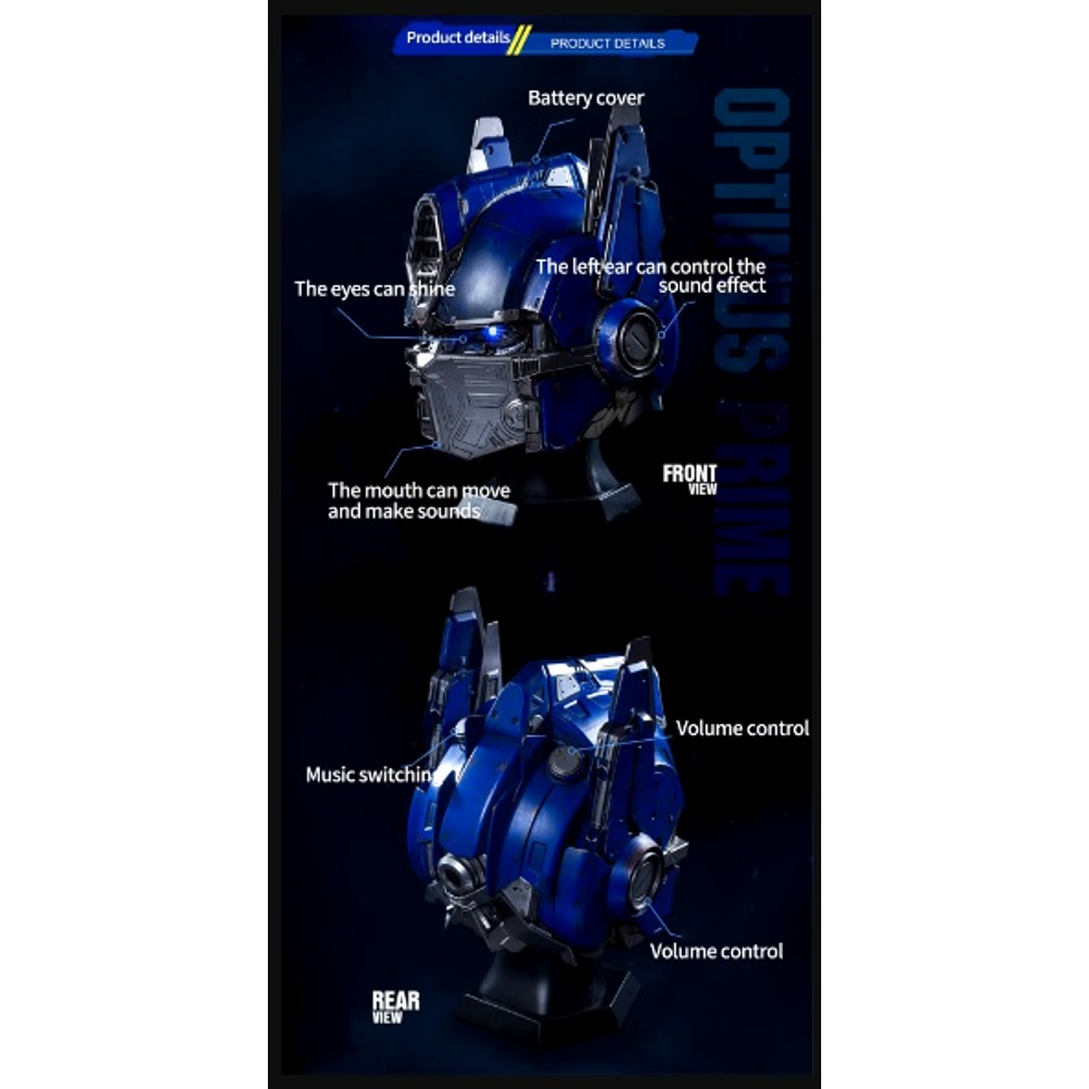 Optimus Prime Wearable Helmet Speaker