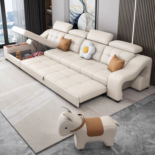 Luxury Smart Recliner Sectional Sofa with Adjustable Headrest
