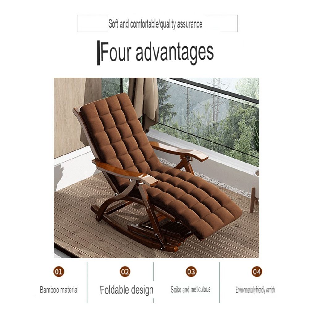 Bamboo Rocking Comfortable Sleeping Chair