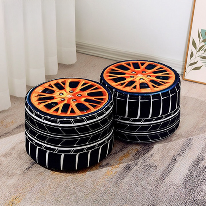 2 Pcs 3D Cartoon Style Plush Pouf Chair 1