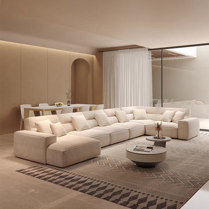 Modern Large Flat Corner Sectional Sofa Set