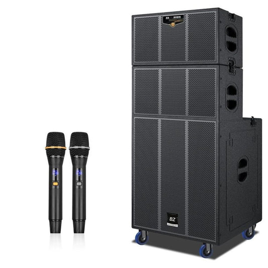 Outdoor High-Power PA Speaker with Mic & Wheels